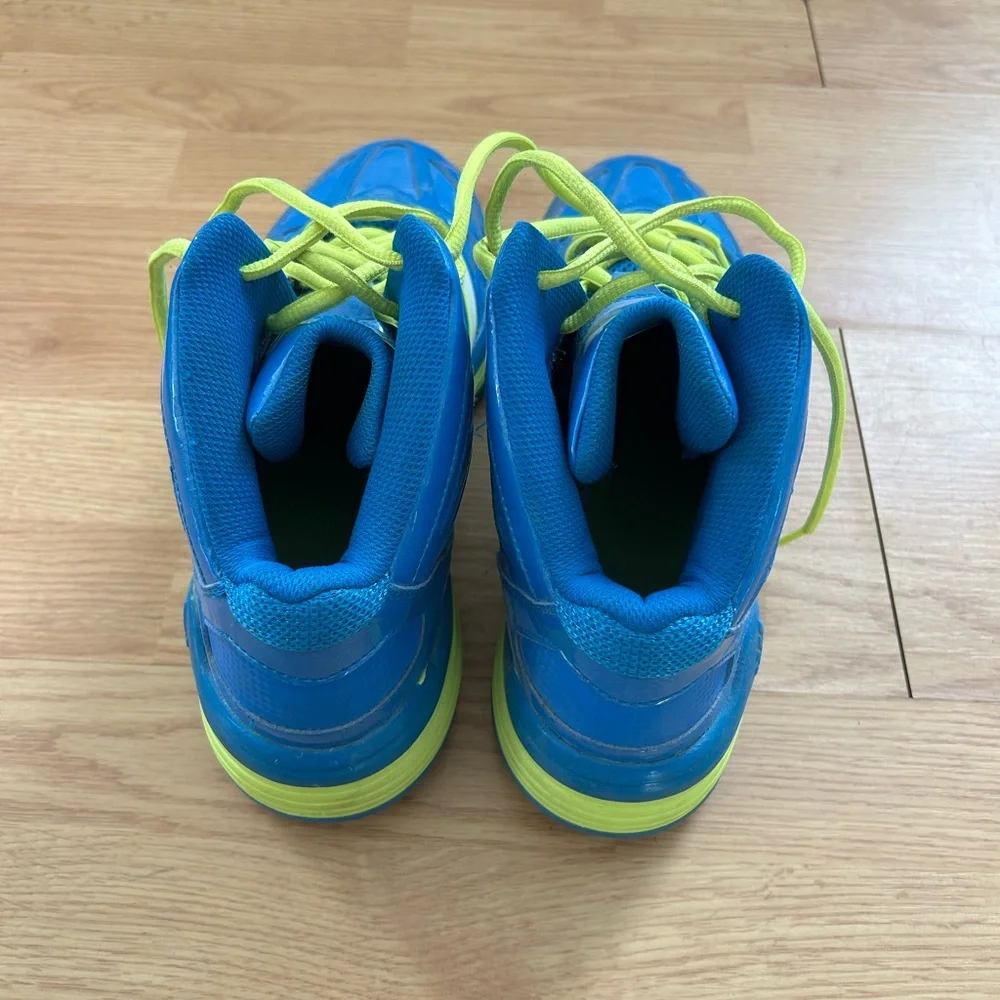 Adidas Electric Blue Sneakers with Lime Highlights